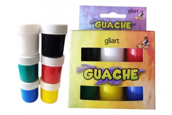 TINTA GUACHE GLIART COM 6 CORES